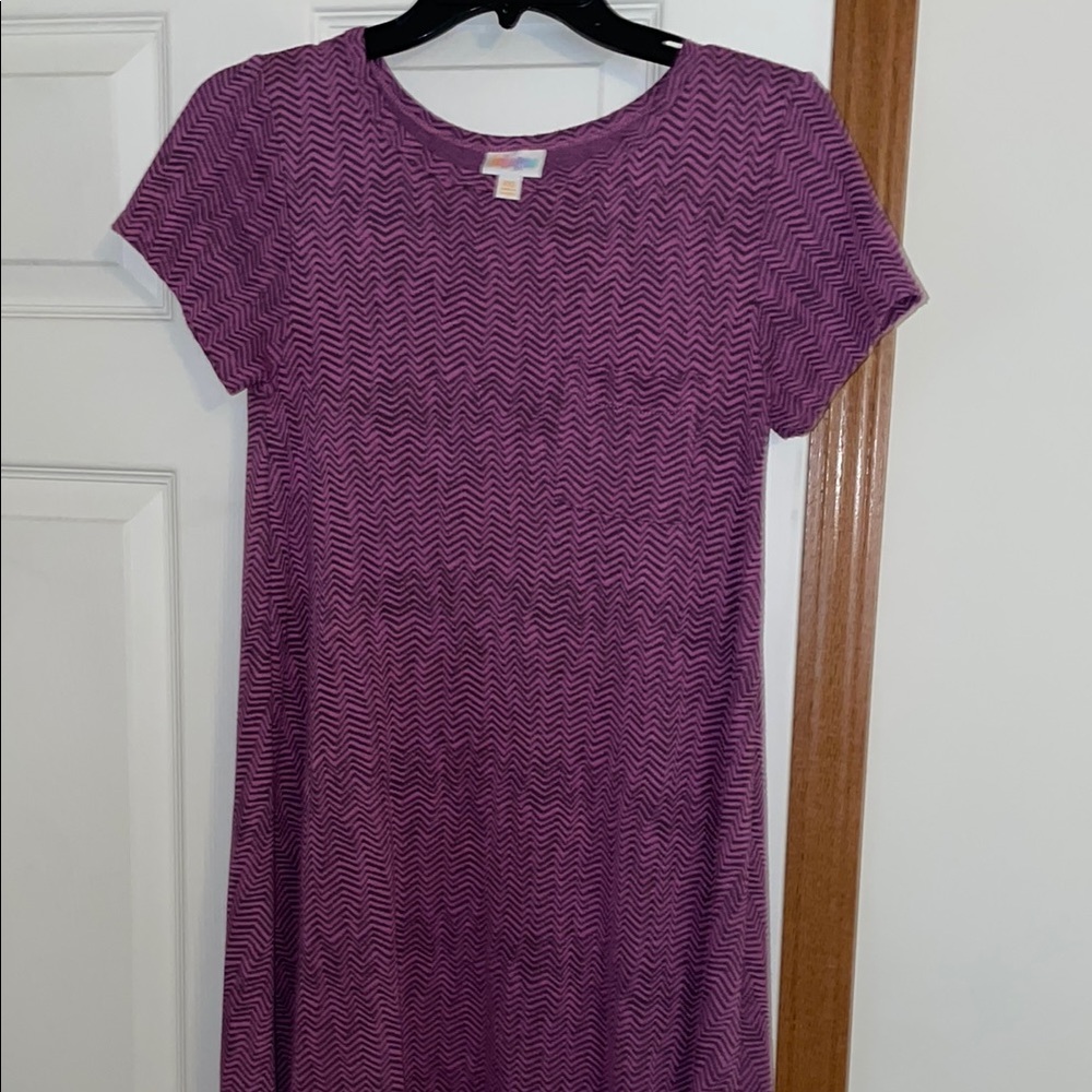 LuLaRoe Purple A-Line Midi Dress